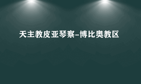 天主教皮亚琴察-博比奥教区