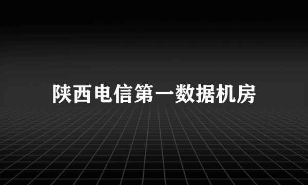 陕西电信第一数据机房