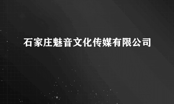 石家庄魅音文化传媒有限公司