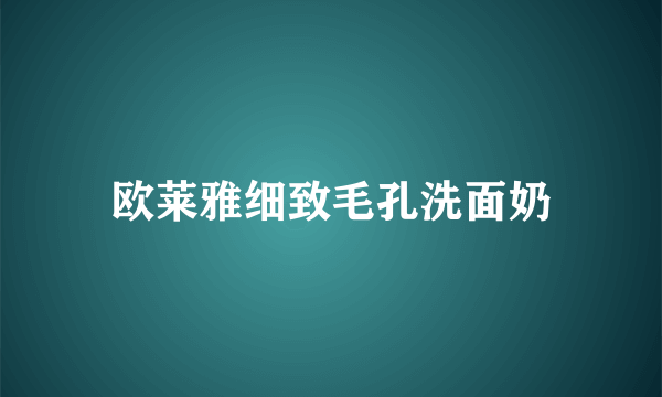 欧莱雅细致毛孔洗面奶