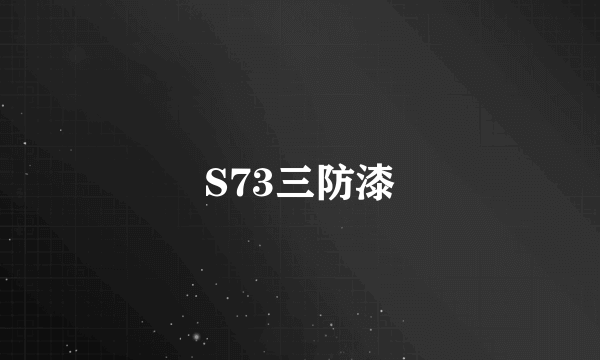 S73三防漆