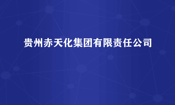 贵州赤天化集团有限责任公司