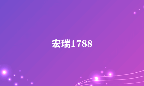 宏瑞1788