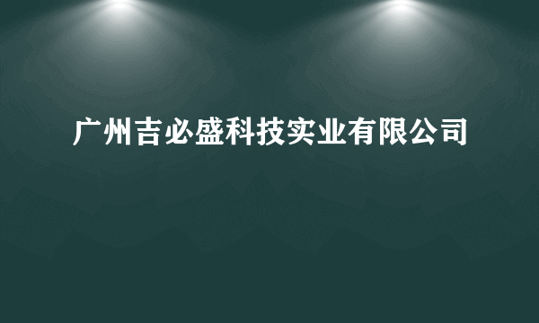 广州吉必盛科技实业有限公司