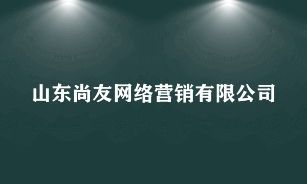 山东尚友网络营销有限公司