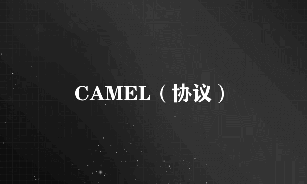 CAMEL（协议）