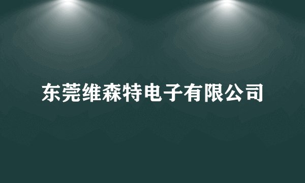 东莞维森特电子有限公司