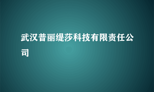 武汉普丽缇莎科技有限责任公司