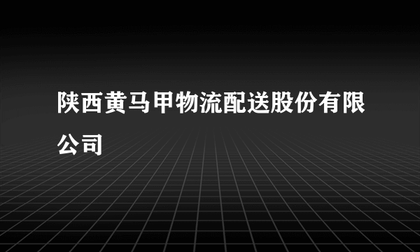 陕西黄马甲物流配送股份有限公司