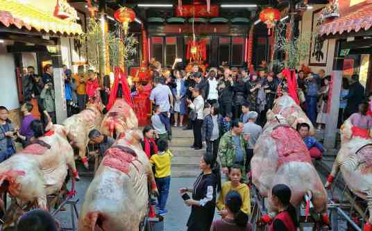 山重赛大猪祈丰年