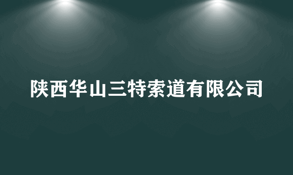 陕西华山三特索道有限公司