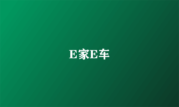 E家E车