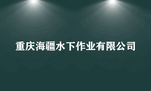 重庆海疆水下作业有限公司