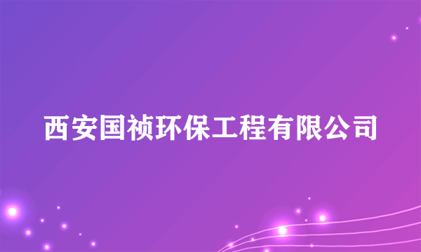 西安国祯环保工程有限公司