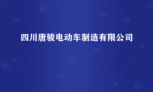 四川唐骏电动车制造有限公司