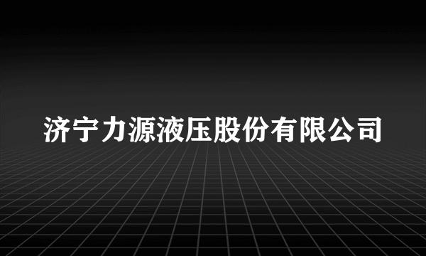 济宁力源液压股份有限公司