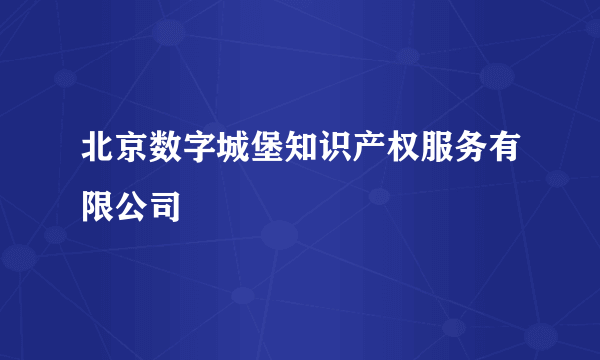 北京数字城堡知识产权服务有限公司