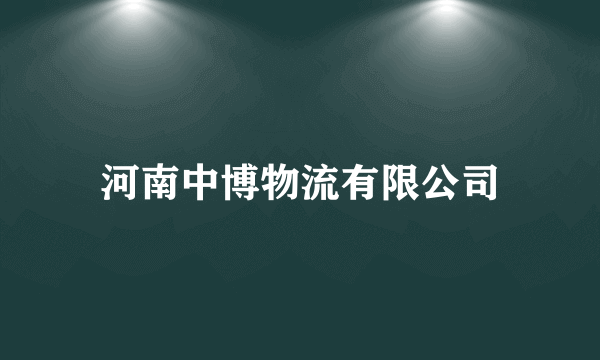 河南中博物流有限公司