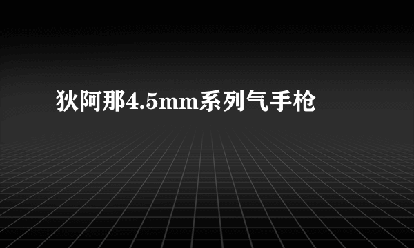 狄阿那4.5mm系列气手枪