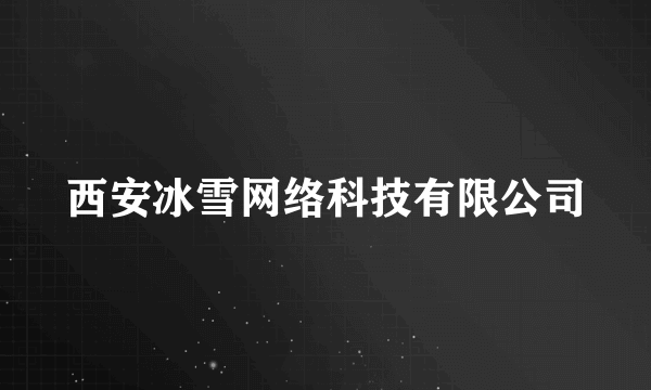 西安冰雪网络科技有限公司