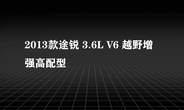 2013款途锐 3.6L V6 越野增强高配型