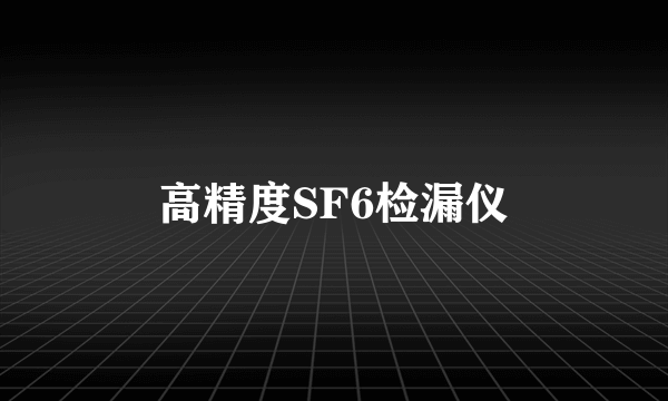 高精度SF6检漏仪