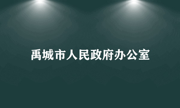 禹城市人民政府办公室