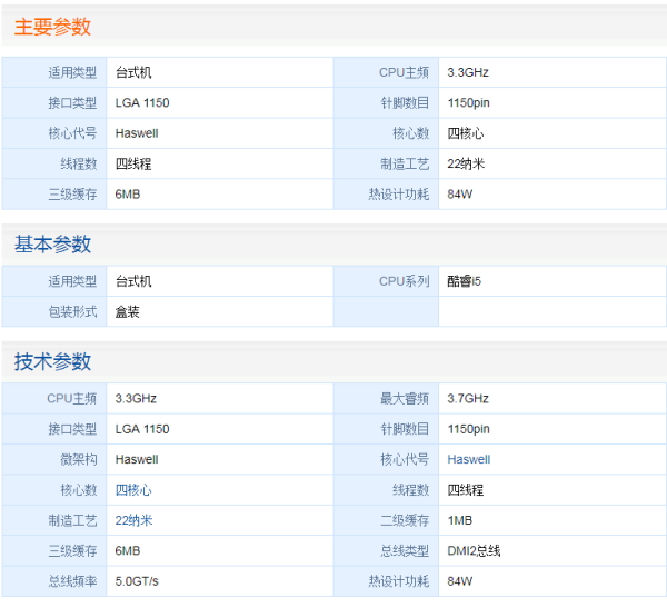 i54590算什么级别的CPU