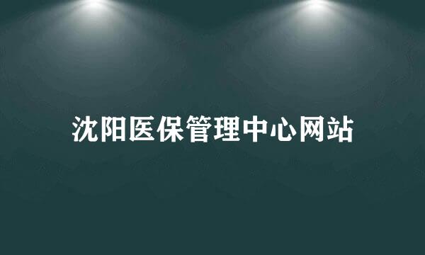 沈阳医保管理中心网站