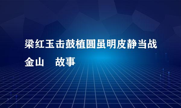 梁红玉击鼓植圆虽明皮静当战金山 故事