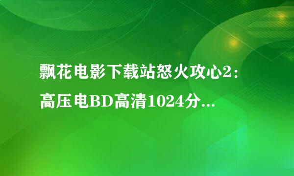 飘花电影下载站怒火攻心2：高压电BD高清1024分辨率高清完整版的种子或下载链接