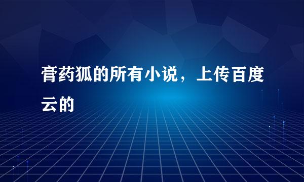 膏药狐的所有小说，上传百度云的