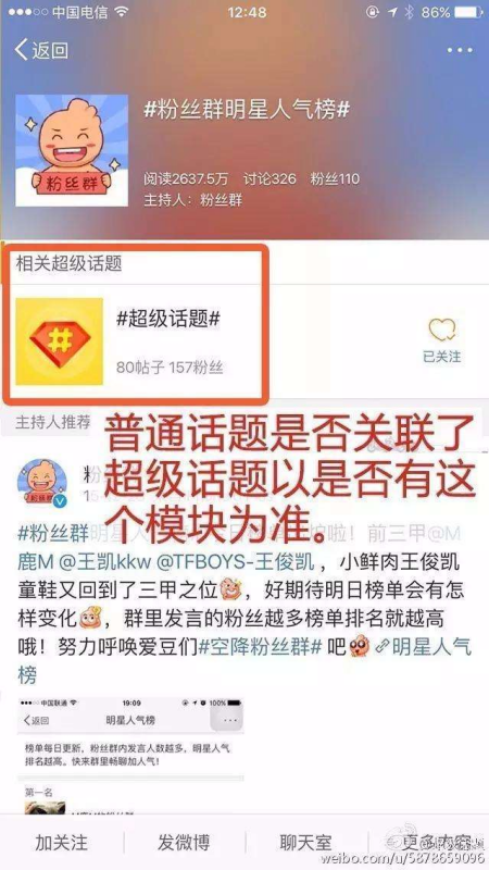 微博超级话题是什么意思？