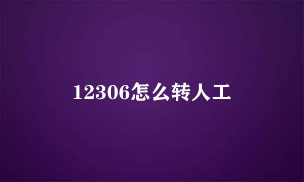 12306怎么转人工