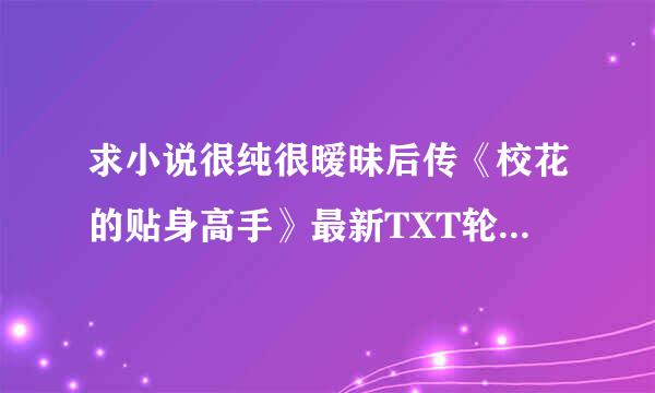 求小说很纯很暧昧后传《校花的贴身高手》最新TXT轮古觉七章节