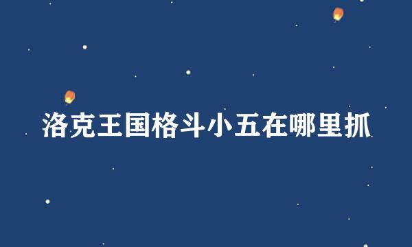 洛克王国格斗小五在哪里抓