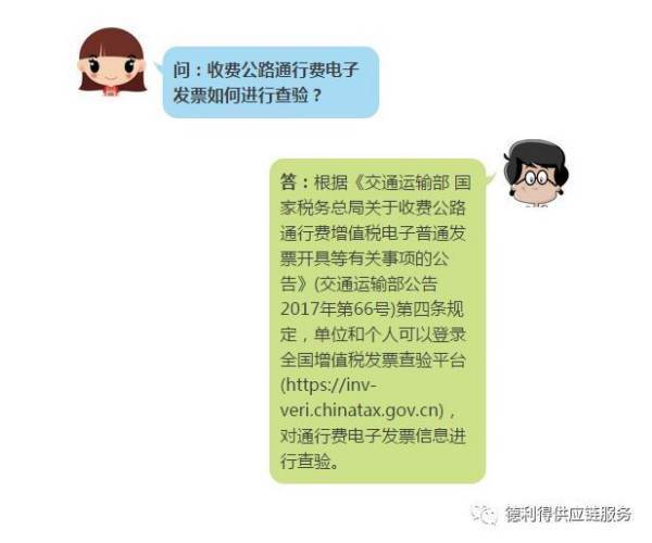 收费公路通行费电子发票如何进行查验来自？