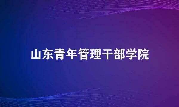 山东青年管理干部学院