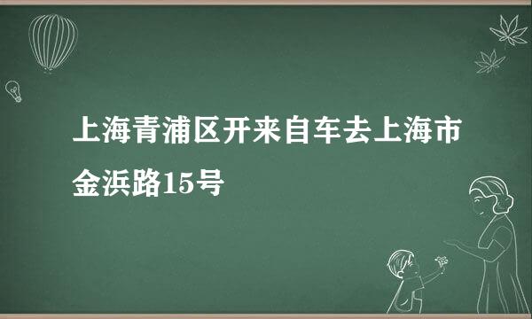 上海青浦区开来自车去上海市金浜路15号