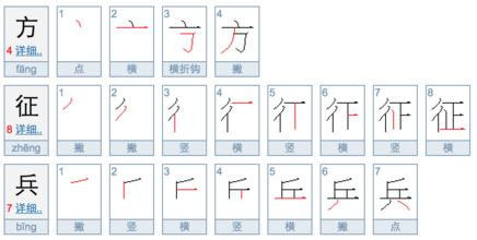 方字的笔顺怎么写呀