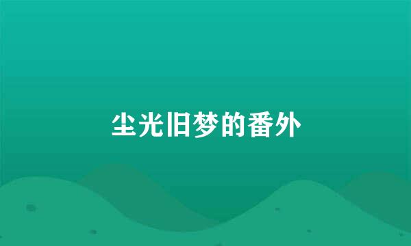 尘光旧梦的番外