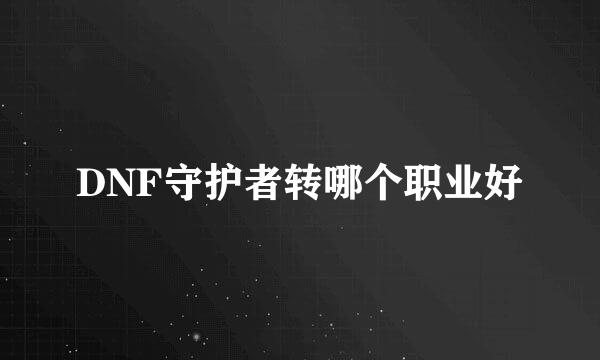 DNF守护者转哪个职业好