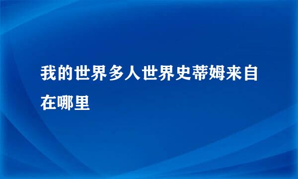 我的世界多人世界史蒂姆来自在哪里