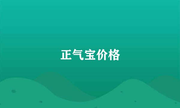 正气宝价格