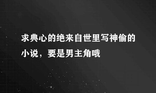 求典心的绝来自世里写神偷的小说，要是男主角哦