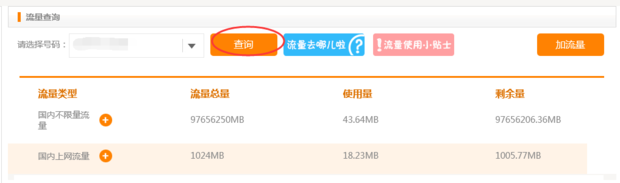 中国电信网上营业厅查询流量卡剩余流量是什么啊?怎么来自使用?