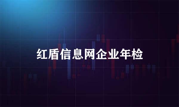 红盾信息网企业年检