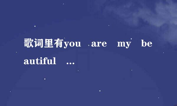 歌词里有you are my beautiful girl,my beautiful love