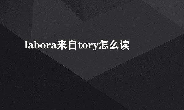 labora来自tory怎么读