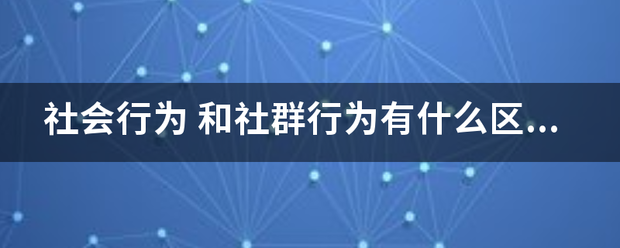 社会行为